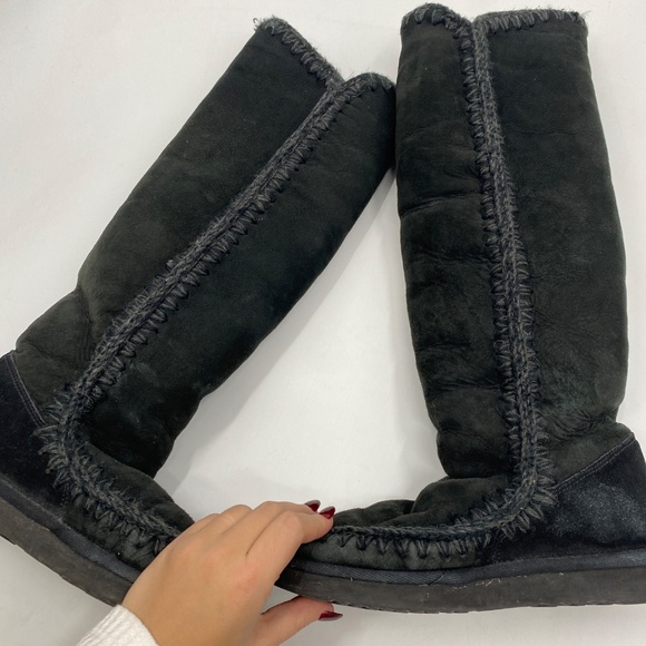 MOU black bergy tall boots - Picture 4 of 6